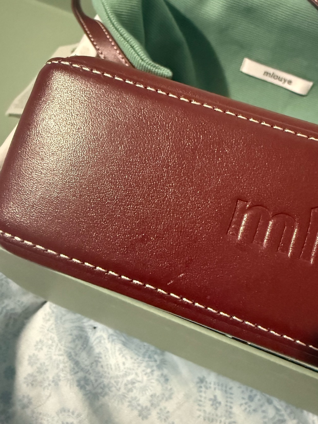 Mlouye Mini Flex In Burgundy — image 4 of 8